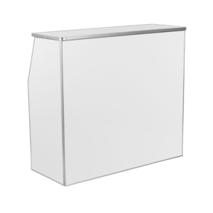 4' White Folding Bar