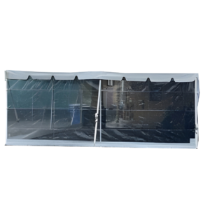 Clear sidewall panel for a frame tent, one of ACME tent accessories