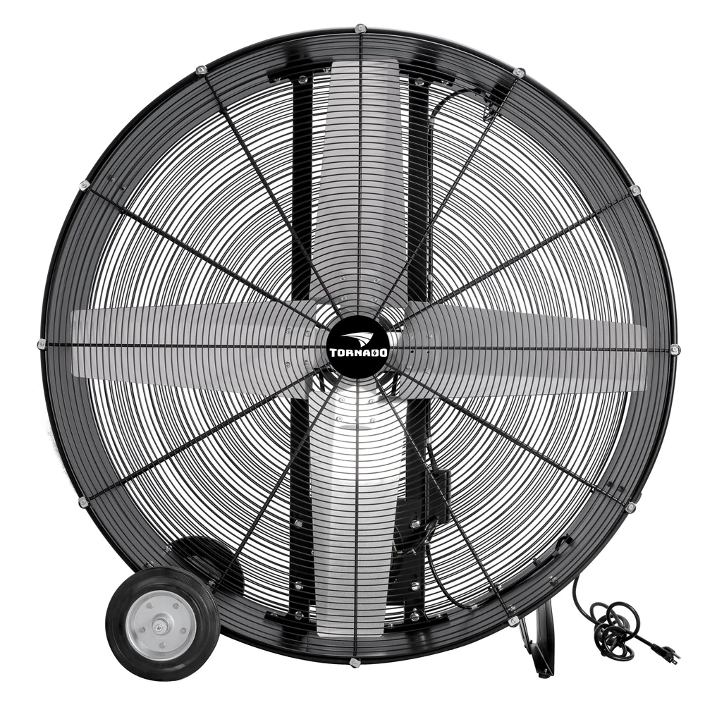 Tornado 48" Heavy Duty Belt Drive Metal Drum Fan - Image 2