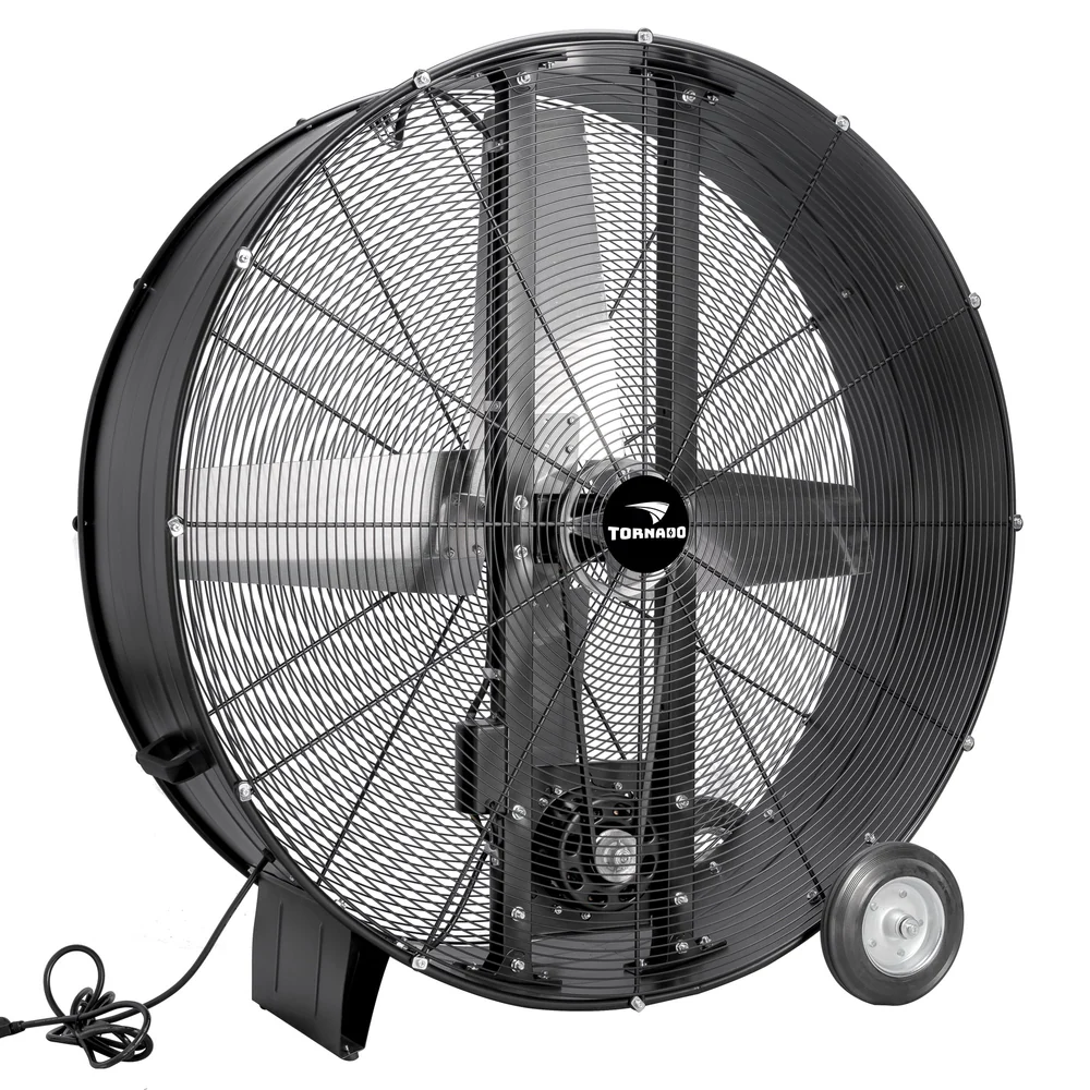 Tornado 48" Heavy Duty Belt Drive Metal Drum Fan - Image 3