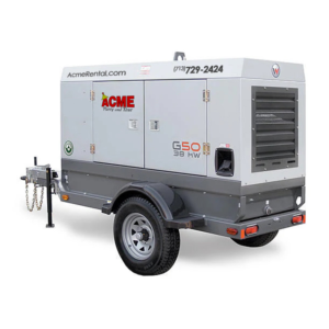 50KVA - 38KW Mobile Quiet Diesel Generator