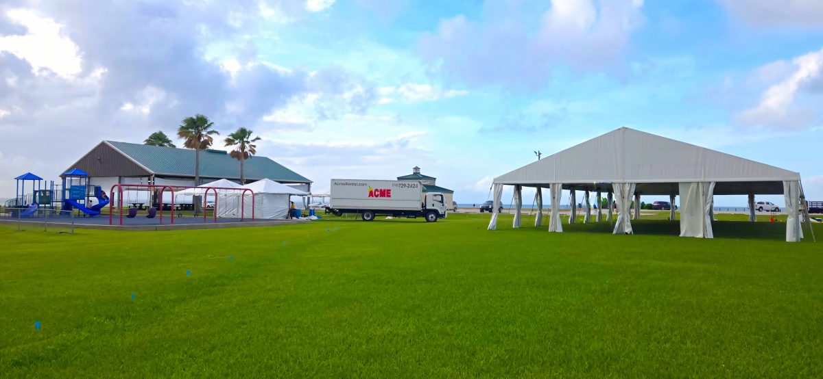 Seabrook Tent Setup