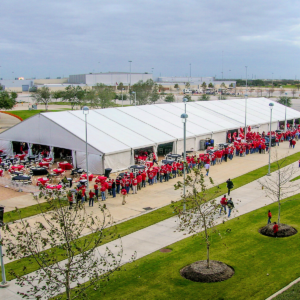 Clear span structure tent rental from ACME Party and Tent