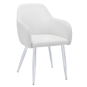White Lounge Leathersoft Arm Chair